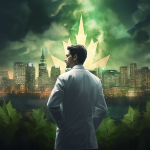 Physician with Cannabis Leaf