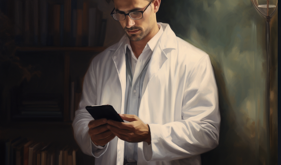 Doctor contrasting the practice of deep reading with digital content consumption