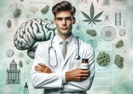 Physician holding THCV product
