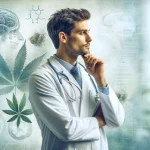 Physician thinking about cannabis mental health