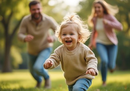 kid running away
