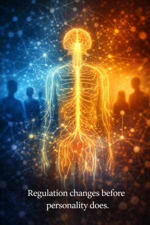 social capacity vs identity illustrated through quiet reflection