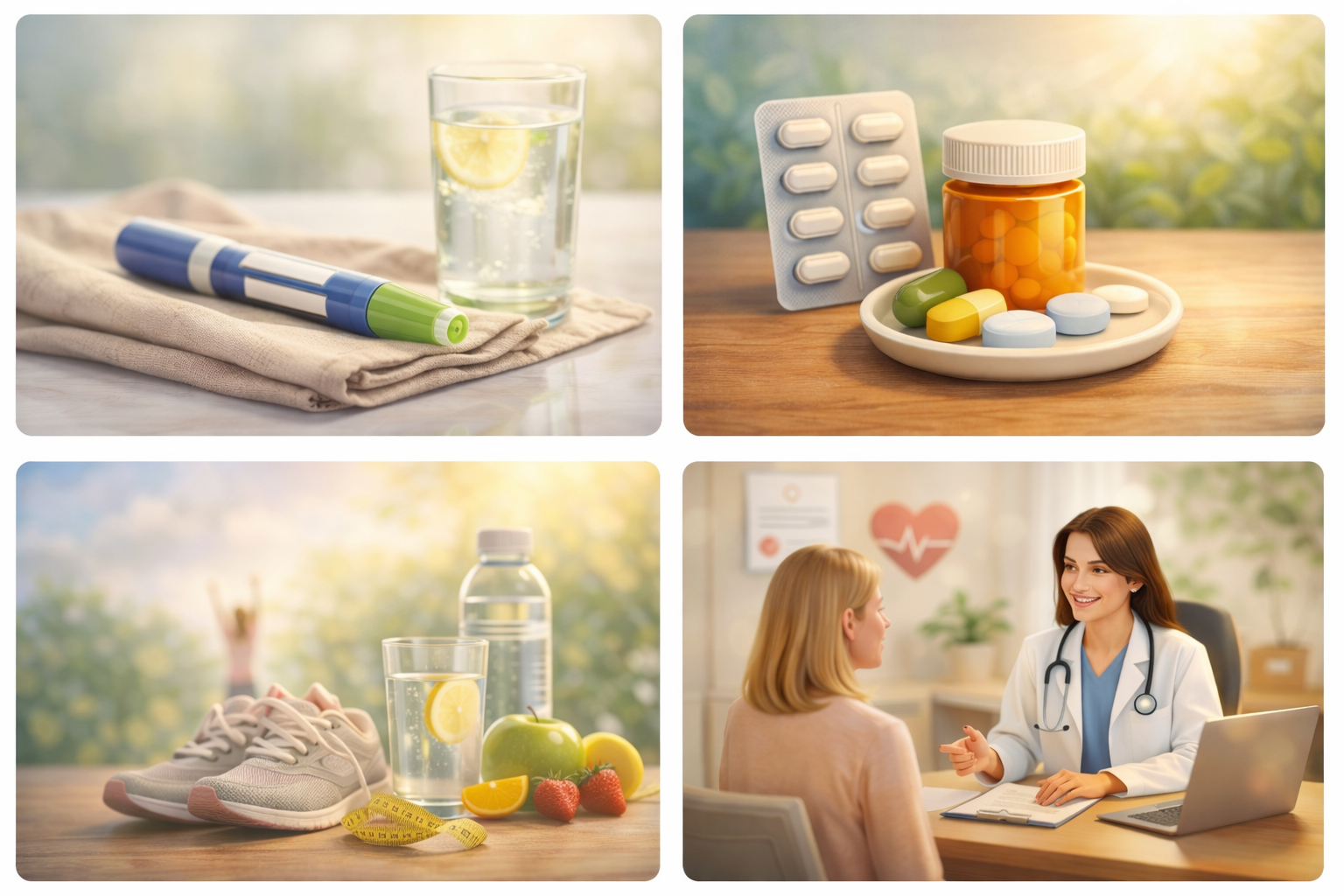 Warm, professional medical consultation setting