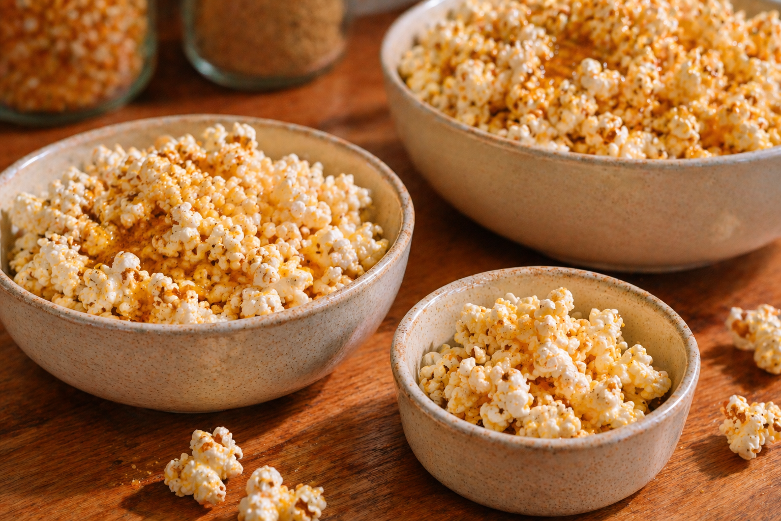 Cannabis popcorn stored in a sealed container for freshness and safety