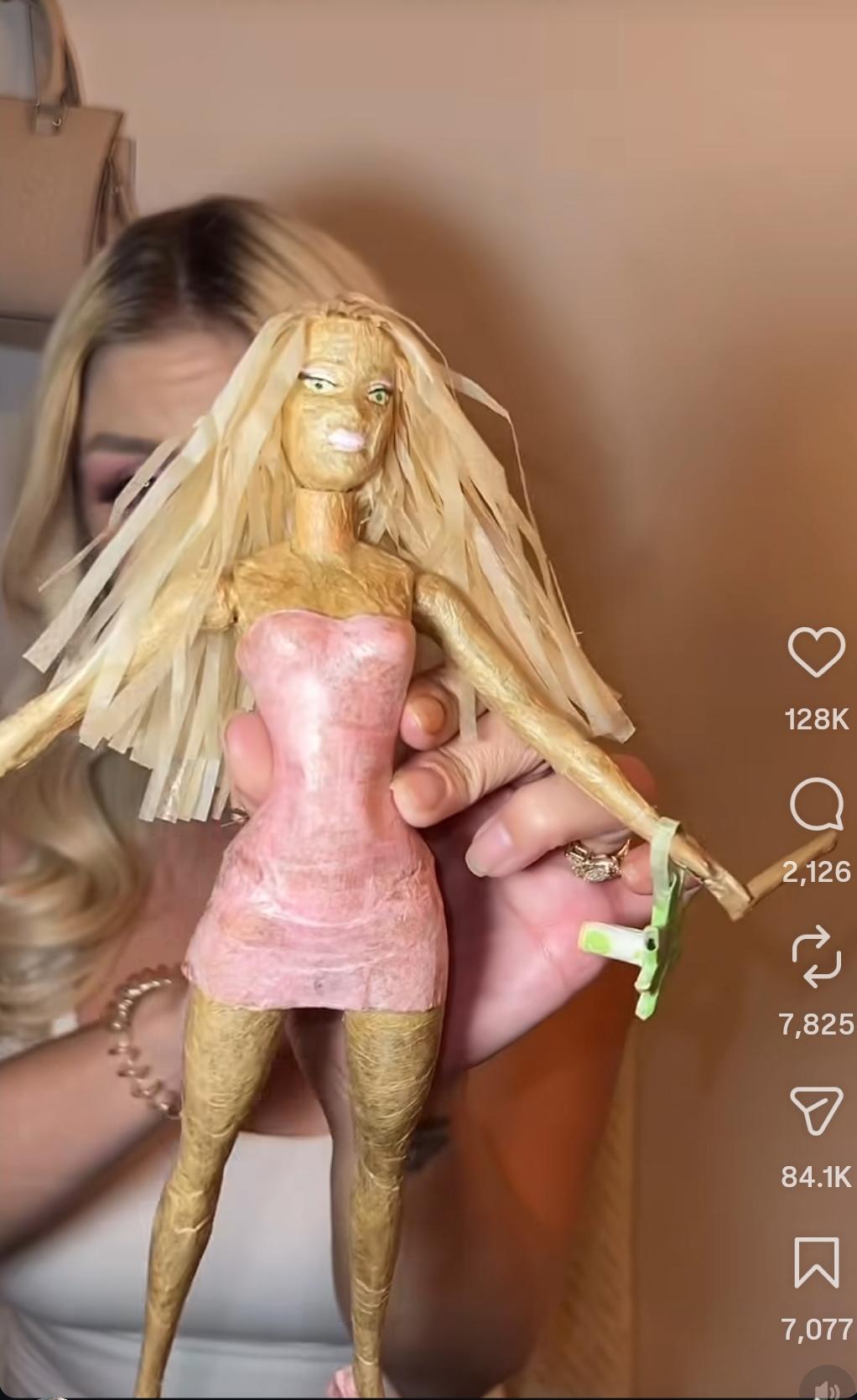 I just saw a woman make a barbie out of joints