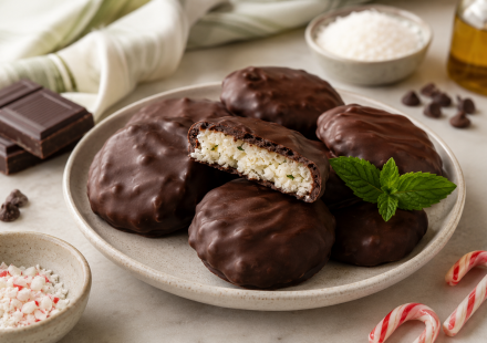 peppermint patties on a plate