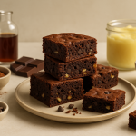 weed brownies finished recipe styled as the emotional anchor with warm editorial food photography