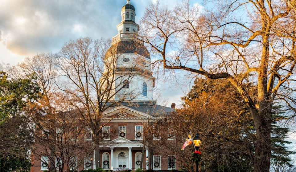 a large building with a clock tower on top of it