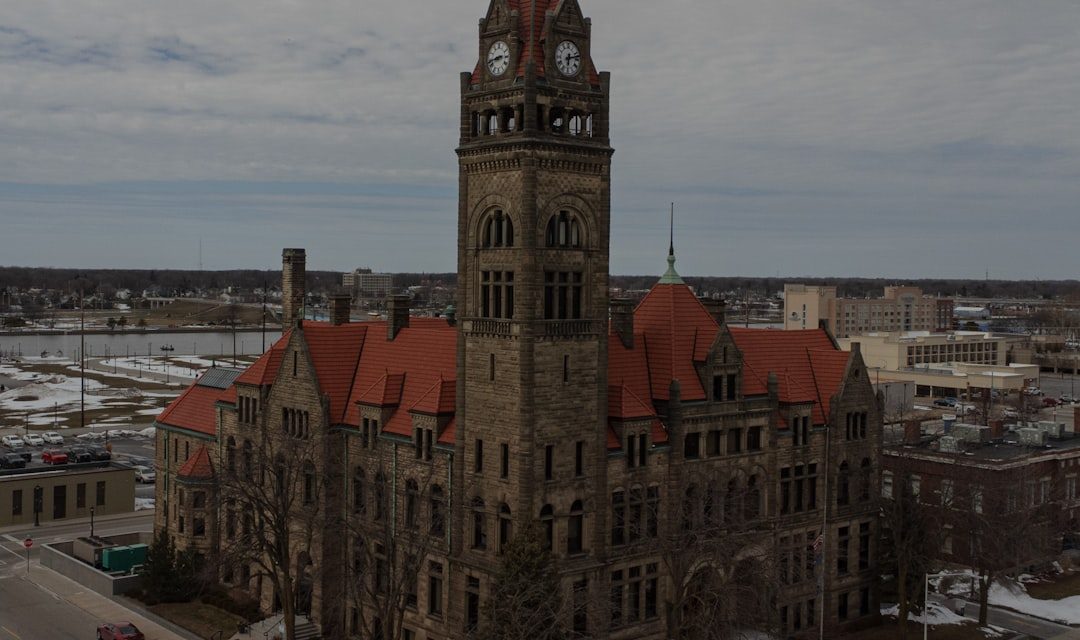 a large building with a clock on the top of it
